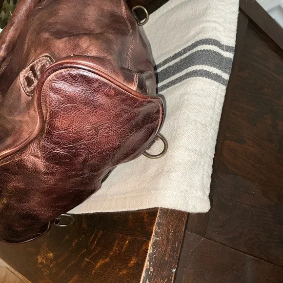 Bed Stu Leather 3 In 1 Delta Backpack Shoulder Bag HandBag Teak Rustic MSRP 345 - Picture 11 of 15